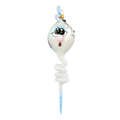 Startled Arctic Spirit | Hand-Painted Glass Ornament | Blubom 2022-119