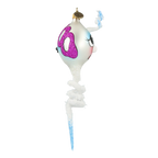 Startled Arctic Spirit | Hand-Painted Glass Ornament | Blubom 2022-119