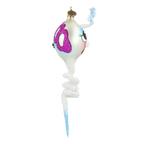 Startled Arctic Spirit | Hand-Painted Glass Ornament | Blubom 2022-119