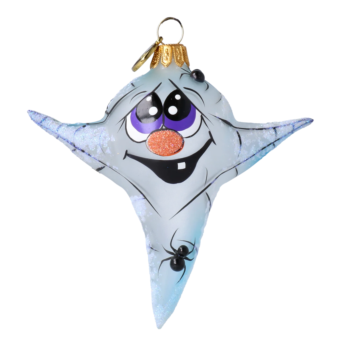 Startled Attic Phantom | Hand-Painted Glass Ornament | Blubom 2022-121