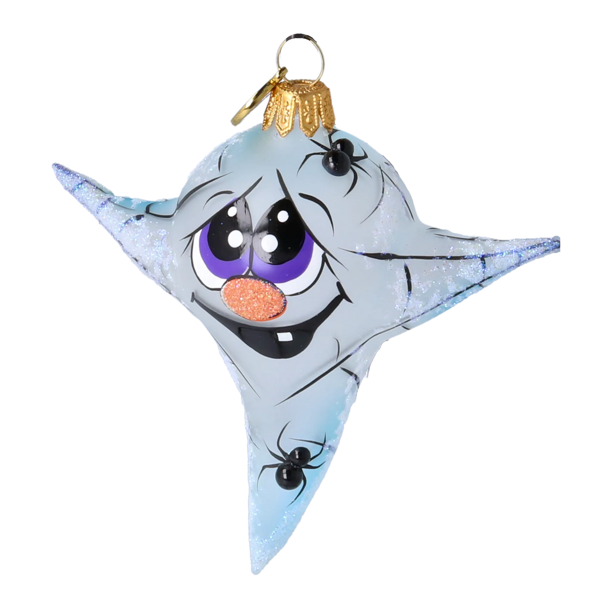 Startled Attic Phantom | Hand-Painted Glass Ornament | Blubom 2022-121