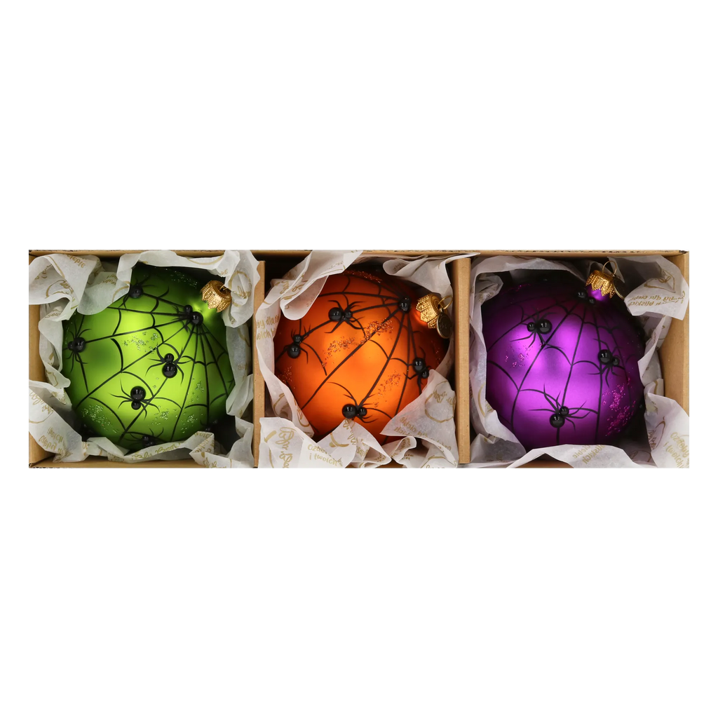 Nocturnal Spun Shadow | Hand-Painted Glass Ornament | Blubom 2022-130