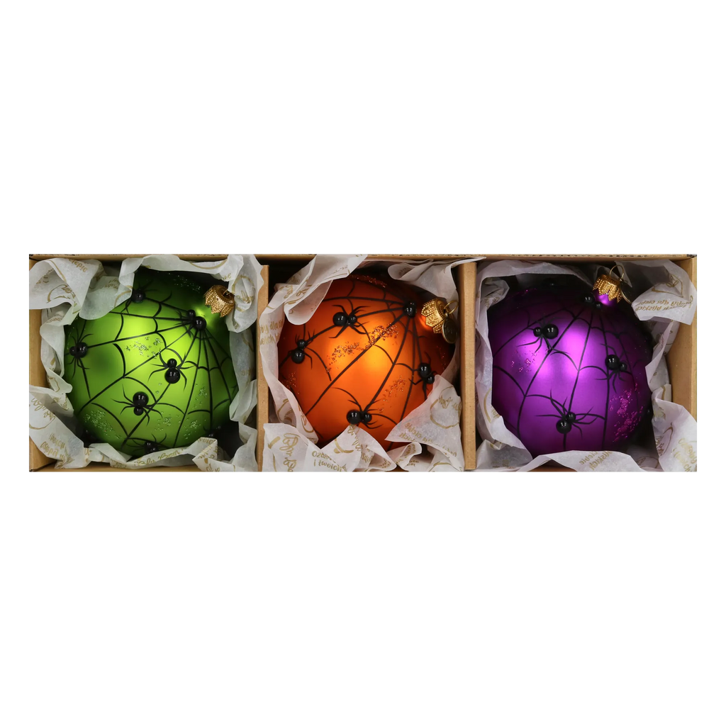 Nocturnal Spun Shadow | Hand-Painted Glass Ornament | Blubom 2022-130