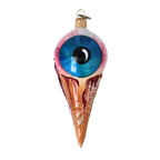 Piercing Sanguine Scoop | Hand-Painted Glass Ornament | Blubom 2022-146