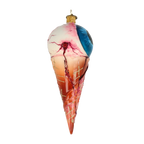 Piercing Sanguine Scoop | Hand-Painted Glass Ornament | Blubom 2022-146