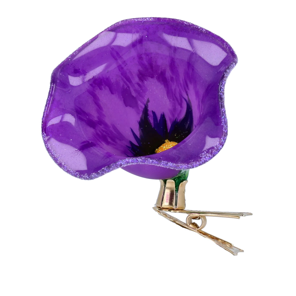 Sovereign Midnight Aria | Hand-Painted Glass Ornament | Blubom 2022-199
