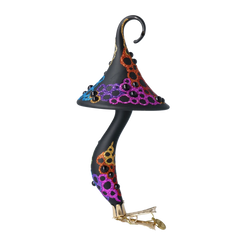 Curled-Cap Mushroom in Jewel