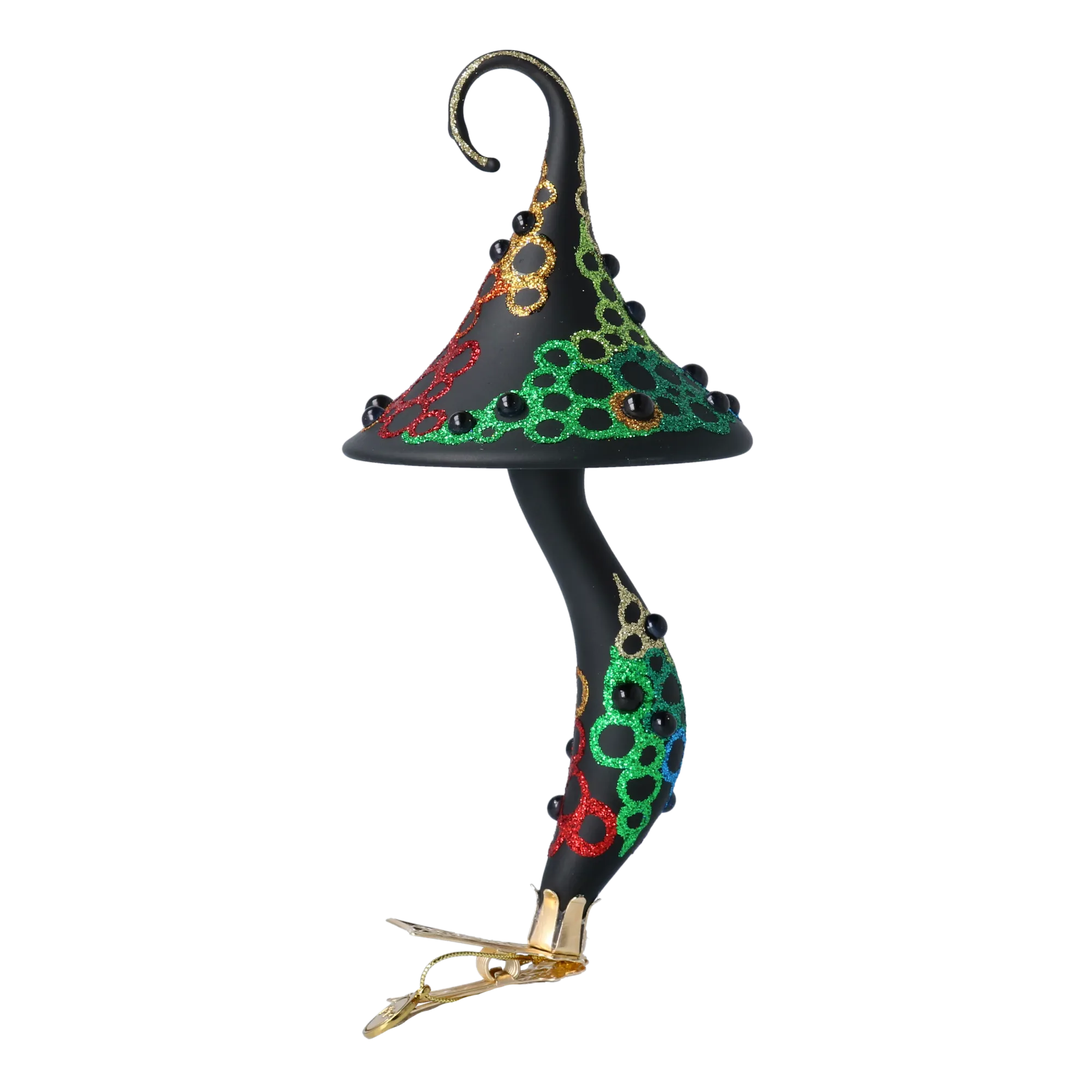 Enchanted Midnight Mushroom Premium christmas glass ornament 2022-206