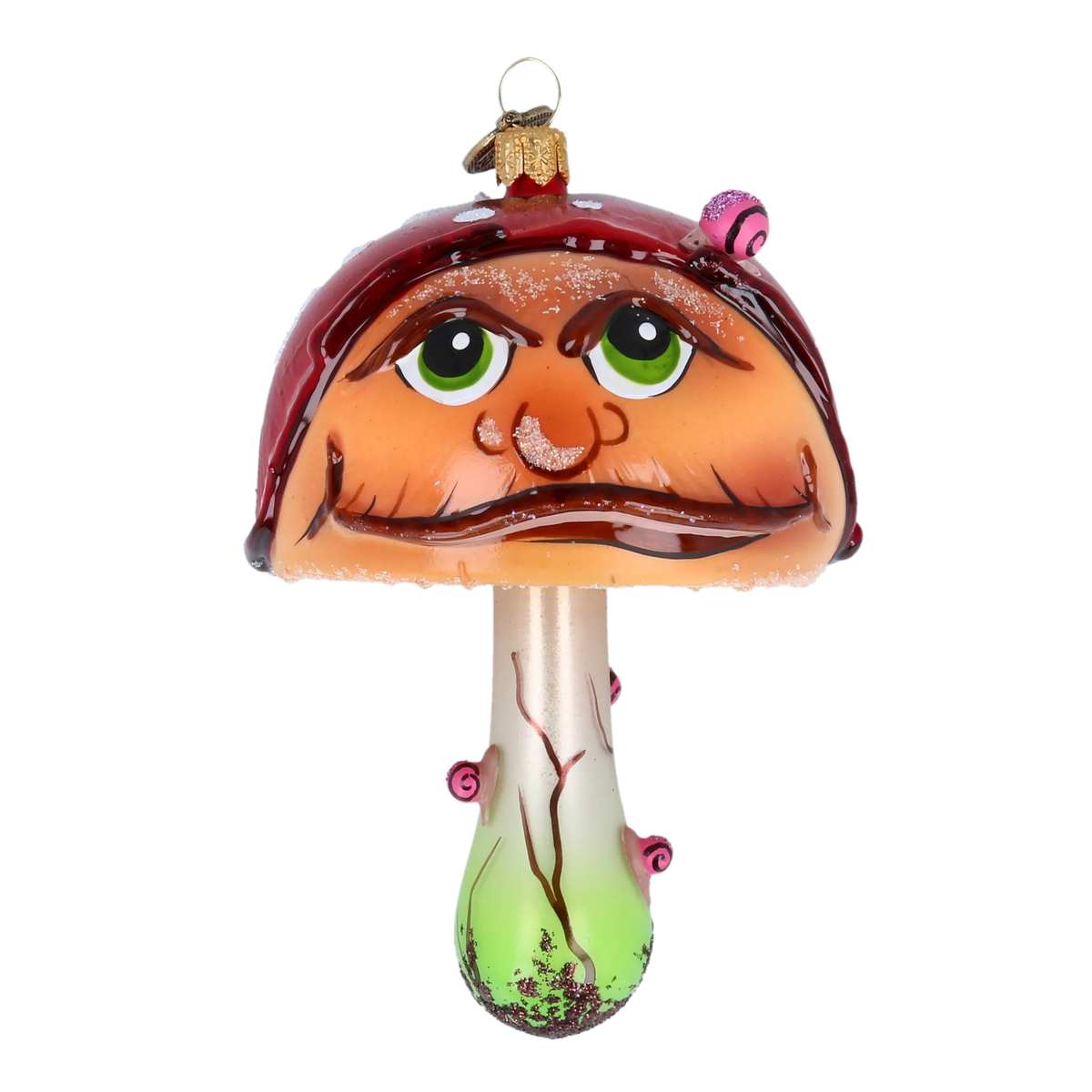 Sullen Moss Sovereign | Hand-Painted Glass Ornament | Blubom 2022-209