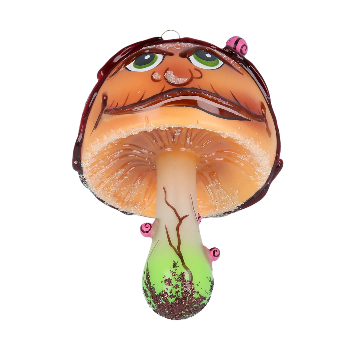 Sullen Moss Sovereign | Hand-Painted Glass Ornament | Blubom 2022-209