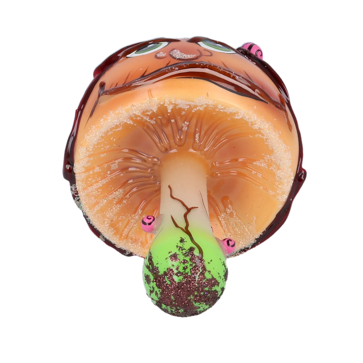 Sullen Moss Sovereign | Hand-Painted Glass Ornament | Blubom 2022-209