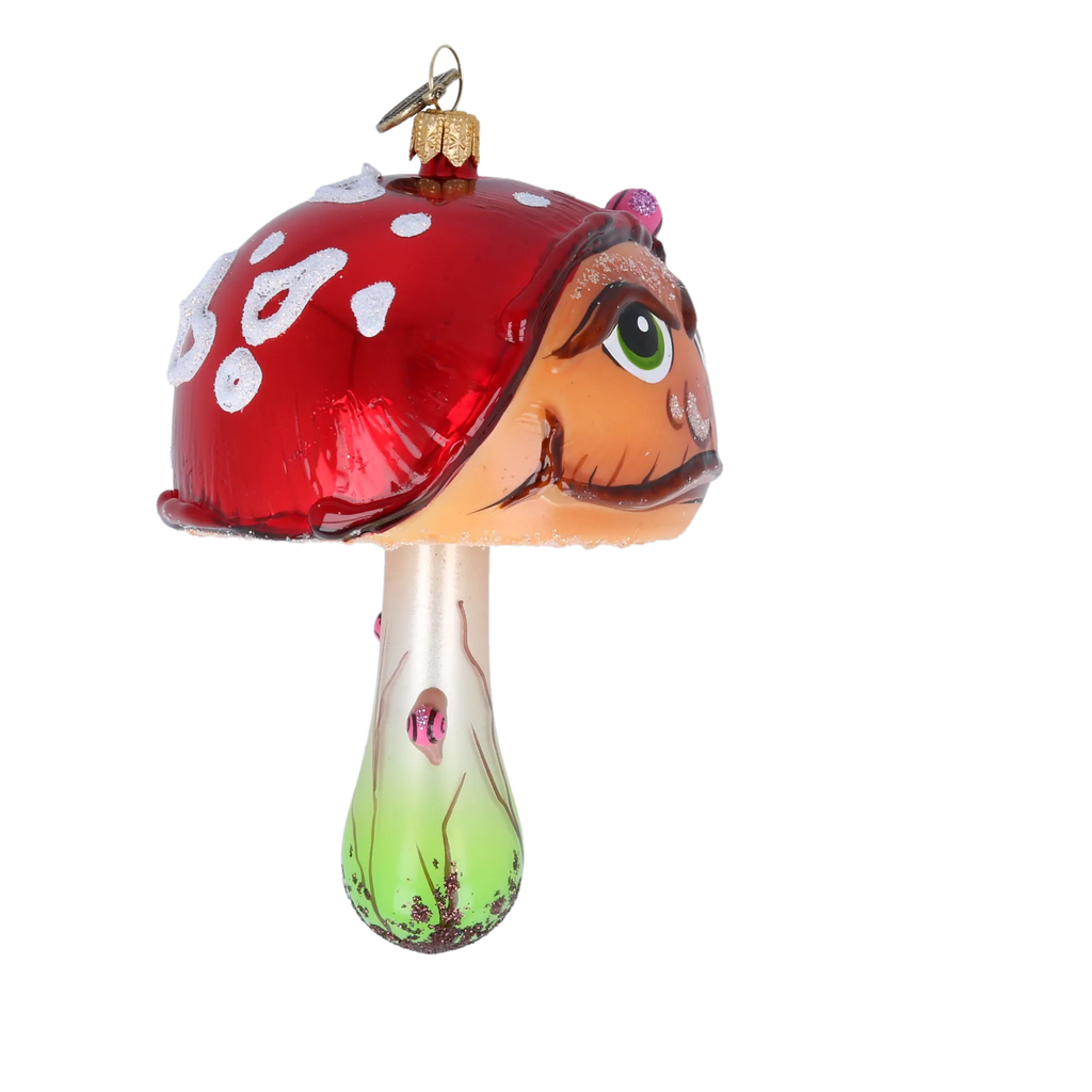 Sullen Moss Sovereign | Hand-Painted Glass Ornament | Blubom 2022-209