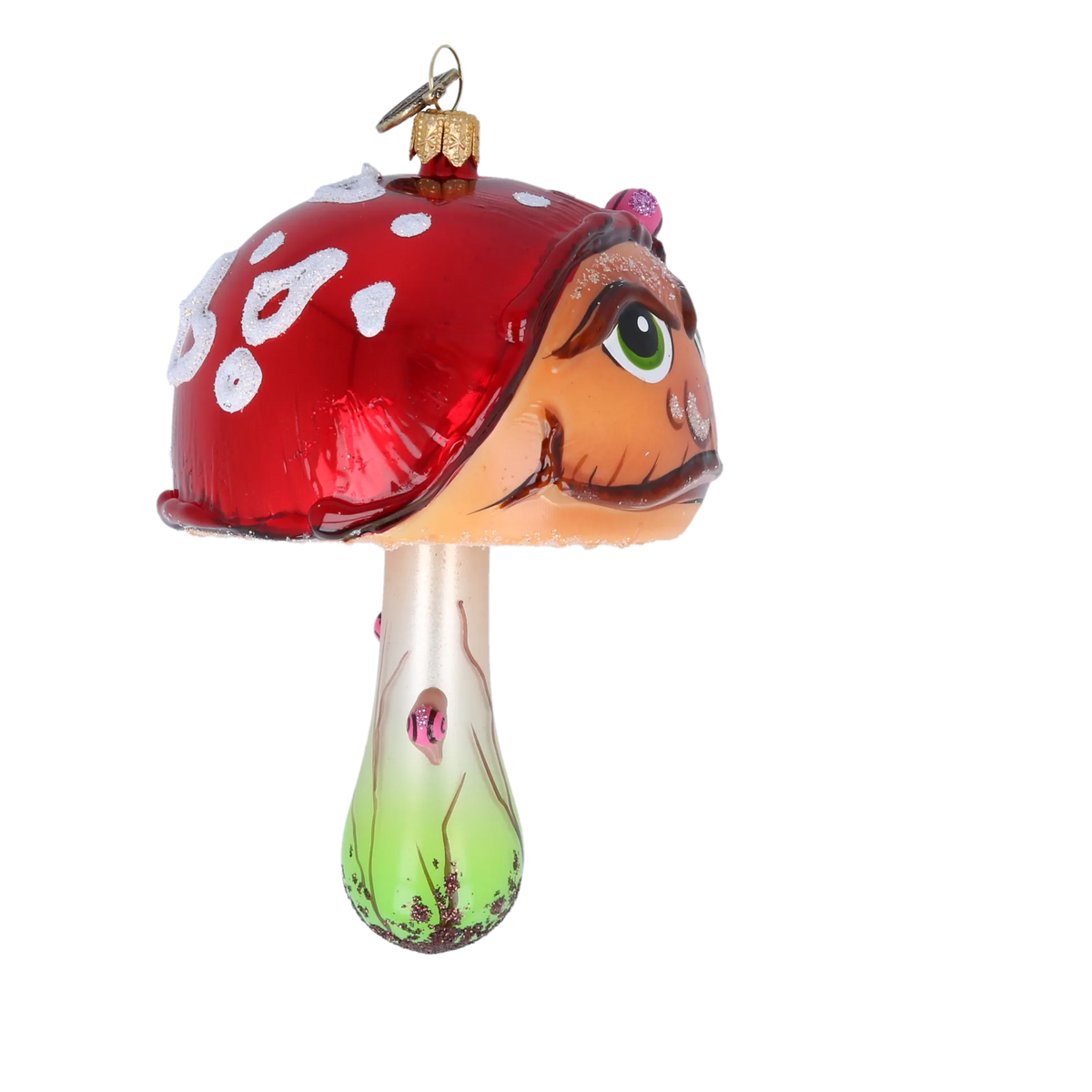 Sullen Moss Sovereign | Hand-Painted Glass Ornament | Blubom 2022-209