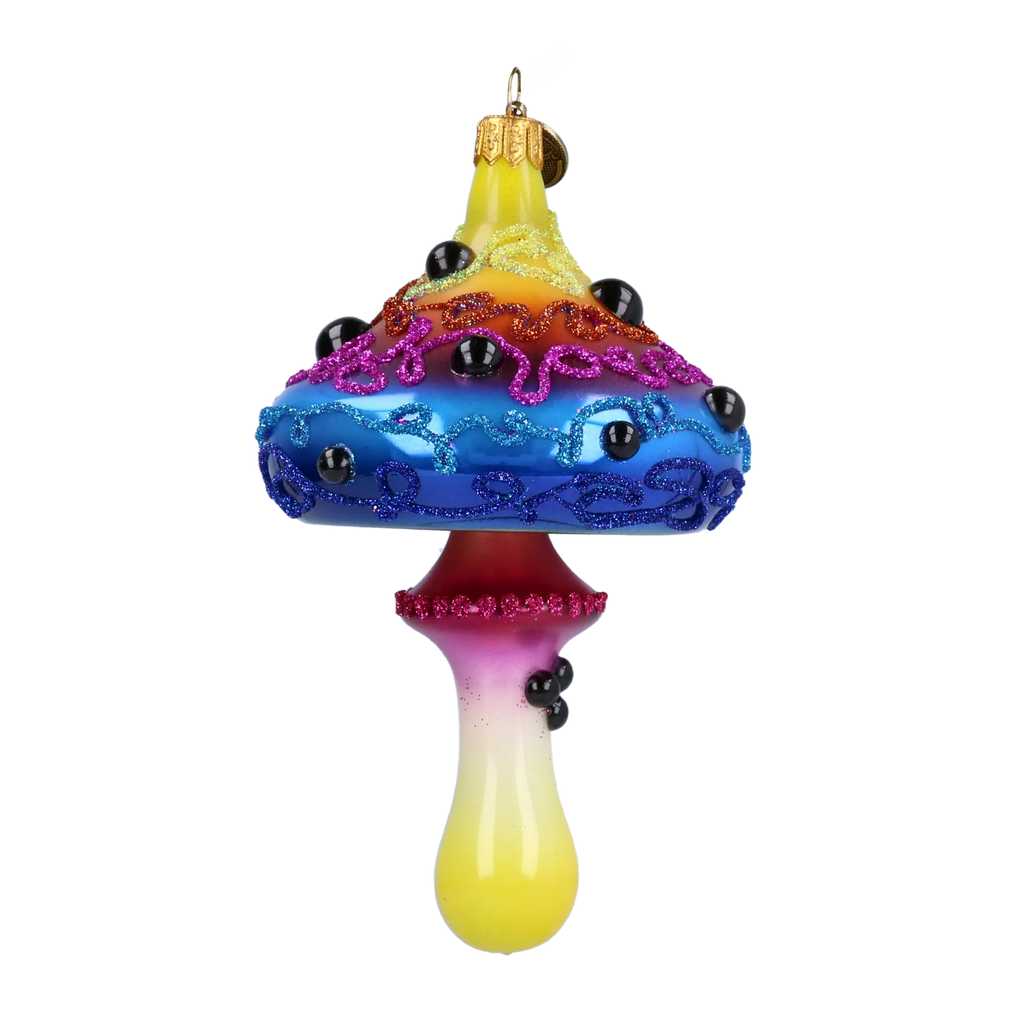 Vivid Parasol | Hand-Painted Glass Ornament | Blubom 2022-213