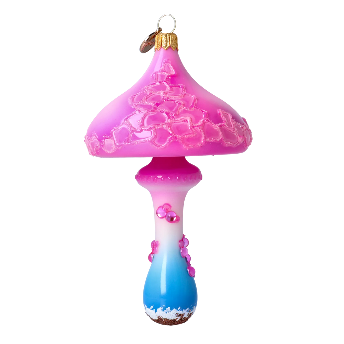 Electric Twilight Spore | Hand-Painted Glass Ornament | Blubom 2022-214