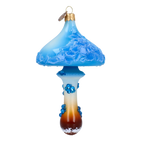 Cerulean Frost Canopy | Hand-Painted Glass Ornament | Blubom 2022-215