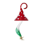 Stately Crimson Sentry | Hand-Painted Glass Ornament | Blubom 2022-218