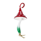 Stately Crimson Sentry | Hand-Painted Glass Ornament | Blubom 2022-218