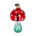 Silent Scarlet Sentinel | Hand-Painted Glass Ornament | Blubom 2022-223