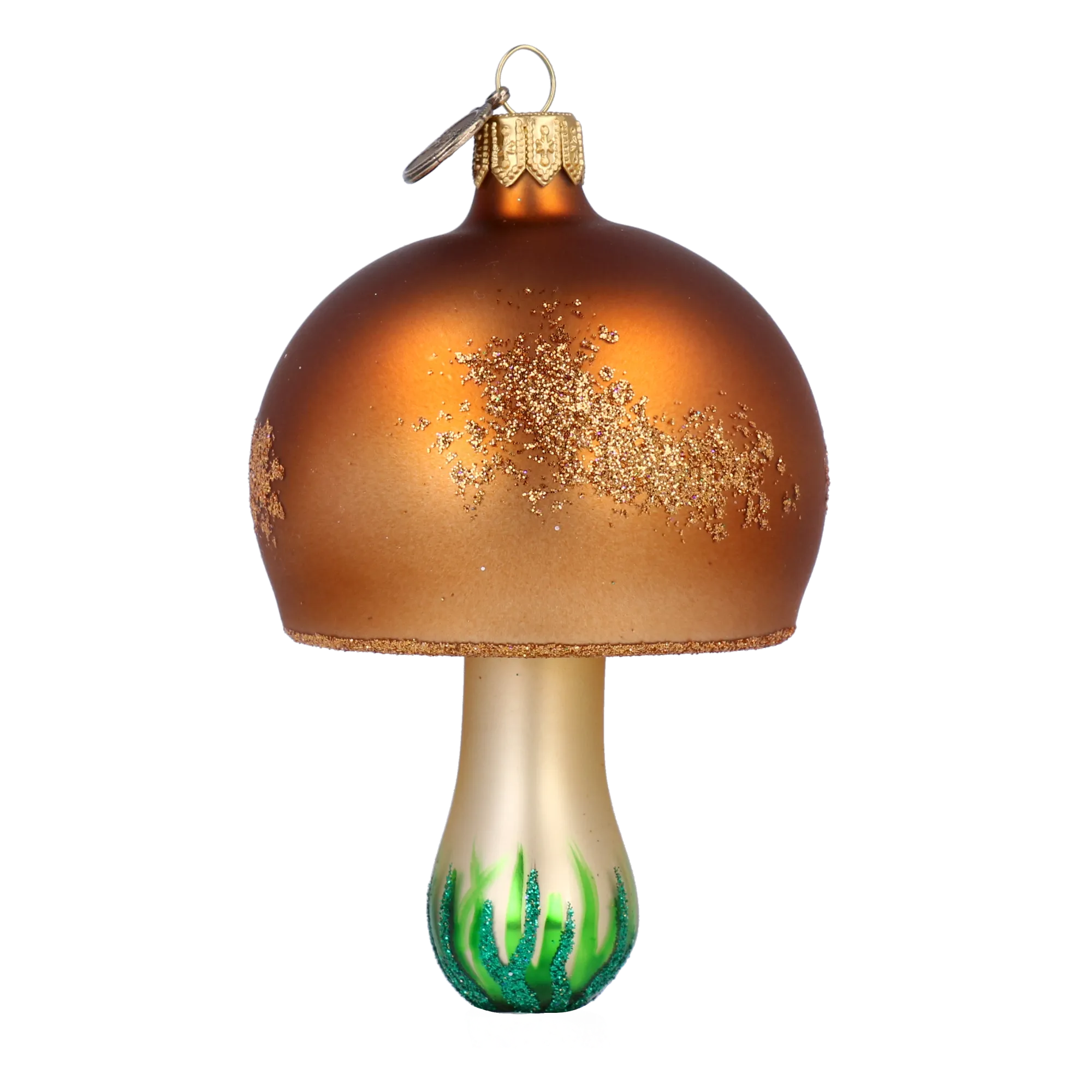 Bronze Glade Sovereign | Hand-Painted Glass Ornament | Blubom 2022-230
