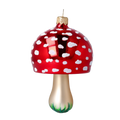 Toadstool Frost Dapples | Hand-Painted Glass Ornament | Blubom 2022-233