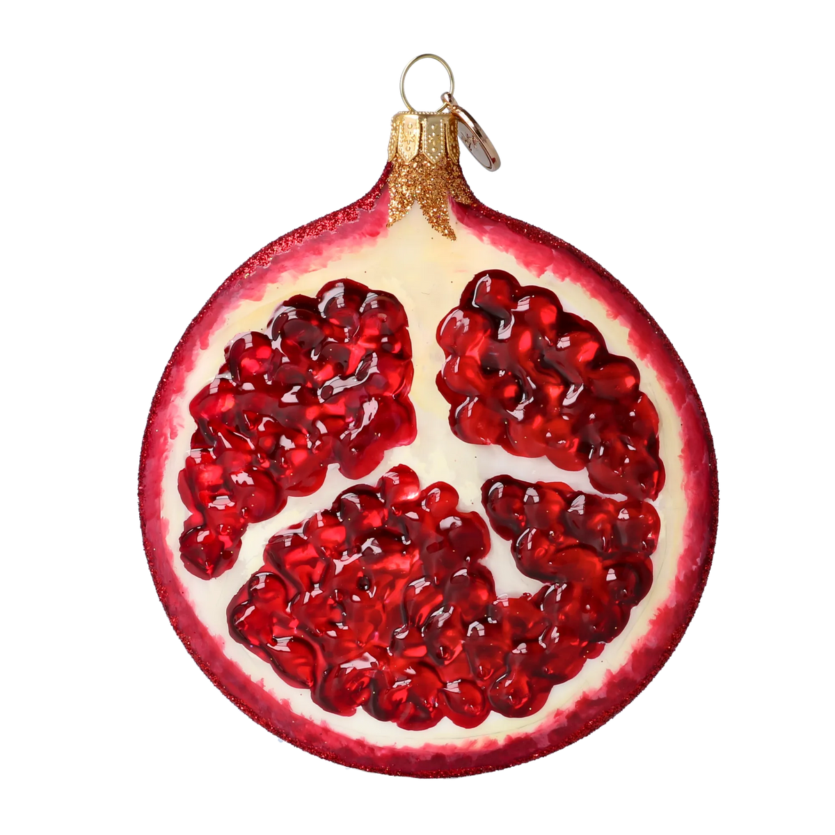 Garnet Seed Abundance | Hand-Painted Glass Ornament | Blubom 2022-235