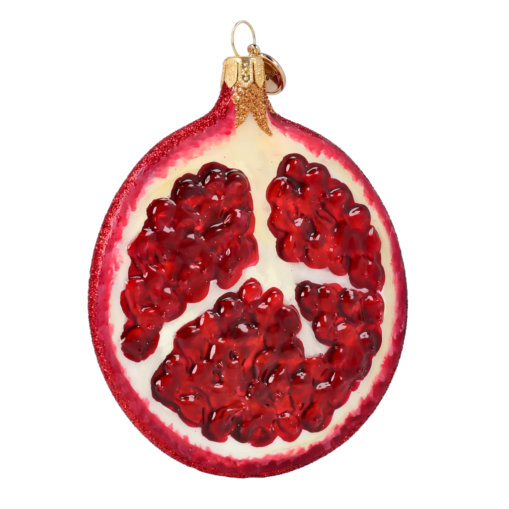 Garnet Seed Abundance | Hand-Painted Glass Ornament | Blubom 2022-235