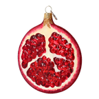 Garnet Seed Abundance | Hand-Painted Glass Ornament | Blubom 2022-235