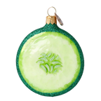 Crisp Jade Silence | Hand-Painted Glass Ornament | Blubom 2022-240