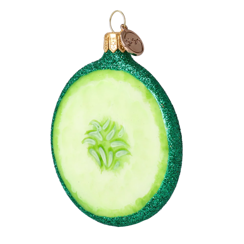 Crisp Jade Silence | Hand-Painted Glass Ornament | Blubom 2022-240
