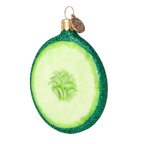 Crisp Jade Silence | Hand-Painted Glass Ornament | Blubom 2022-240