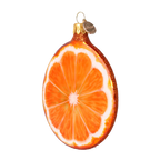 Saffron Orchard Radiance | Hand-Painted Glass Ornament | Blubom 2022-241