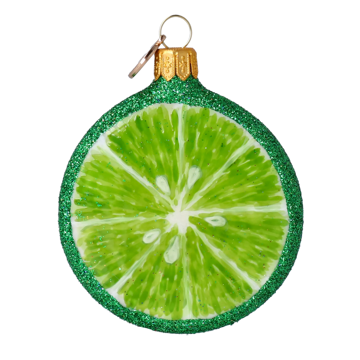 Verdant Pulse | Hand-Painted Glass Ornament | Blubom 2022-242