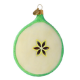 Load image into Gallery viewer, Christmas Apple - Handmade Glass Christmas ornament. 2022-244
