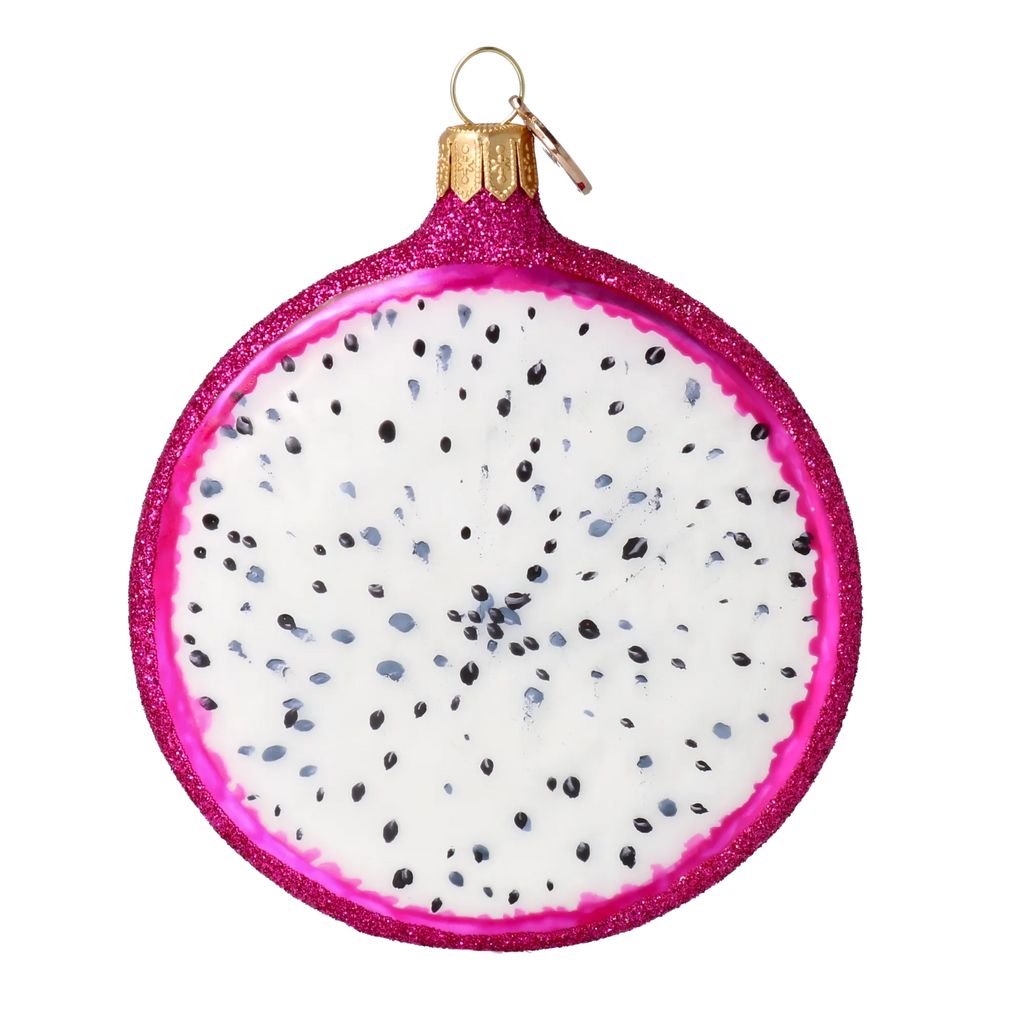 Magenta Midnight Pulse | Hand-Painted Glass Ornament | Blubom 2022-245