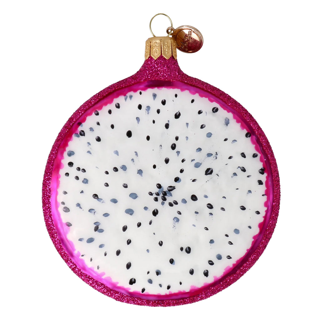 Magenta Midnight Pulse | Hand-Painted Glass Ornament | Blubom 2022-245