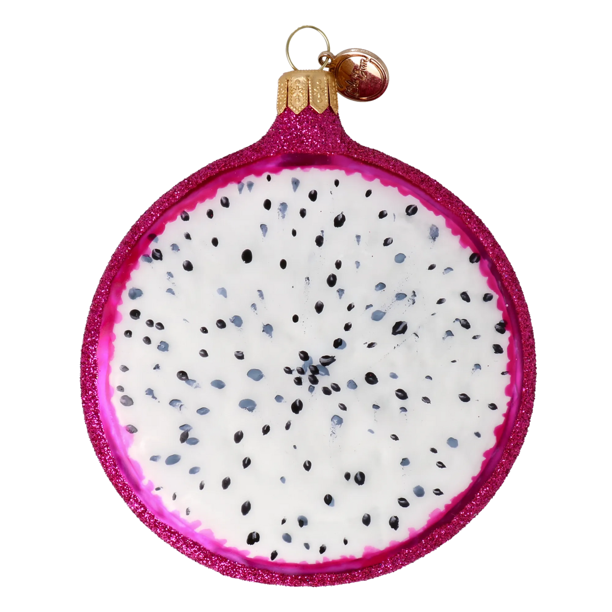Magenta Midnight Pulse | Hand-Painted Glass Ornament | Blubom 2022-245
