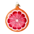 Ruby Meridian | Hand-Painted Glass Ornament | Blubom 2022-246