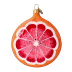 Ruby Meridian | Hand-Painted Glass Ornament | Blubom 2022-246