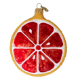 Load image into Gallery viewer, Grapefruit slice. Handmade Glass Christmas ornament. 2022-246
