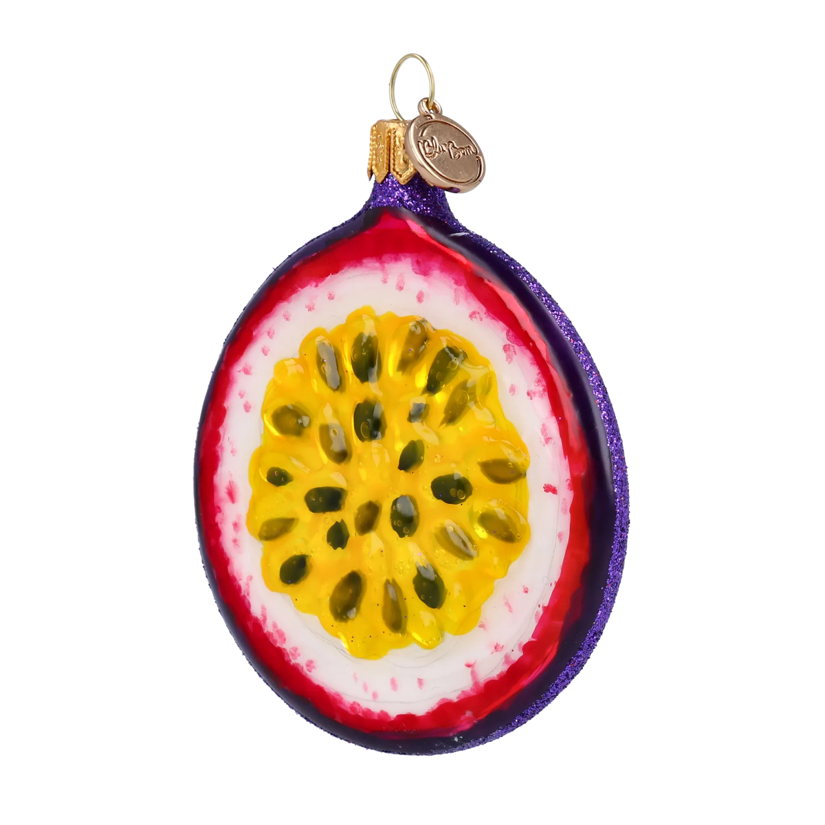 Sultry Maracuja | Hand-Painted Glass Ornament | Blubom 2022-247