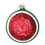 Ruby Solstice | Hand-Painted Glass Ornament | Blubom 2022-248