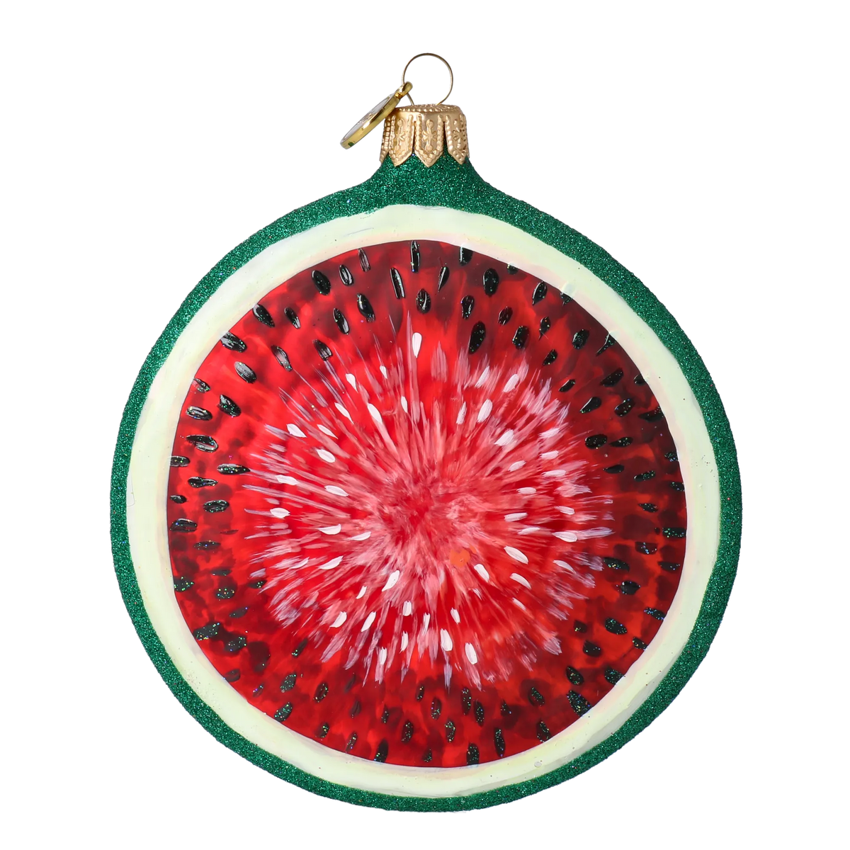 Ruby Solstice | Hand-Painted Glass Ornament | Blubom 2022-248