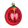 Load image into Gallery viewer, Tomato slice. Handmade Glass Christmas ornament. 2022-250
