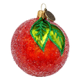 Amber Solstice Rime | Hand-Painted Glass Ornament | Blubom 2022-251