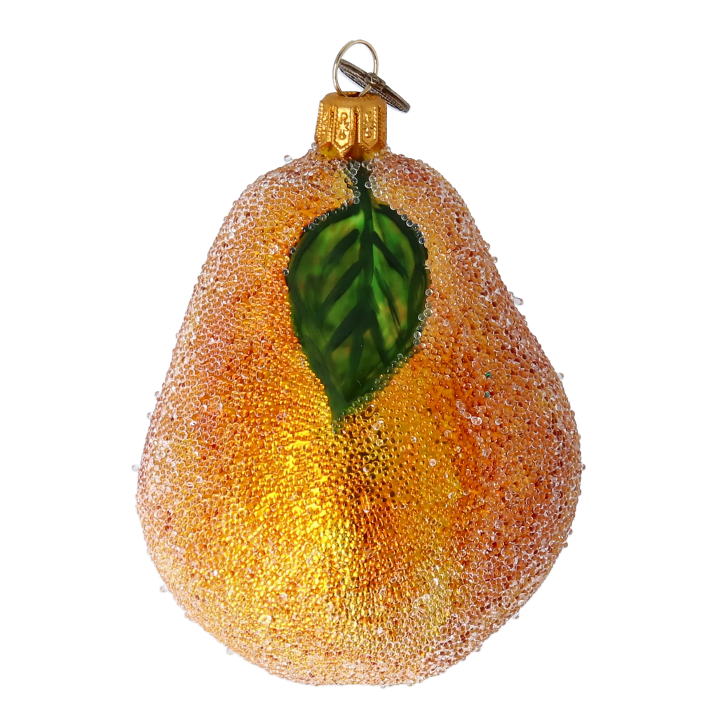 Honeyed Orchard Dew | Hand-Painted Glass Ornament | Blubom 2022-254