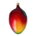 Load image into Gallery viewer, Exotic Mango. Handmade Glass Christmas ornament.
