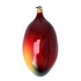 Load image into Gallery viewer, Exotic Mango. Handmade Glass Christmas ornament.
