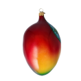 Load image into Gallery viewer, Exotic Mango. Handmade Glass Christmas ornament. 2022-255

