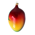 Load image into Gallery viewer, Exotic Mango. Handmade Glass Christmas ornament. 2022-255
